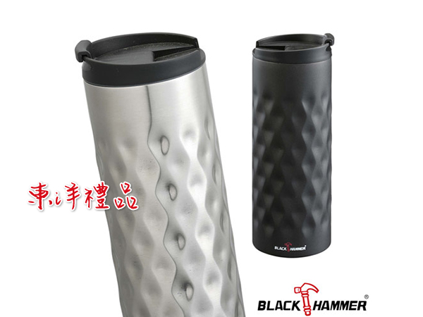 BLACK HAMMER 菱形紋不鏽鋼超真空保溫杯 CD-BH-B430