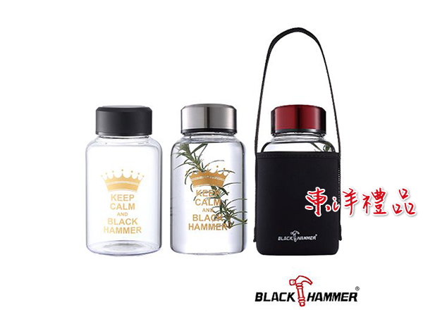 BLACK HAMMER  亨利耐熱玻璃水瓶(附杯套) CD-BH-G765
