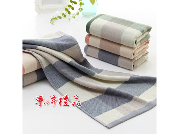 時尚格紋毛巾浴巾 CDYH-8055