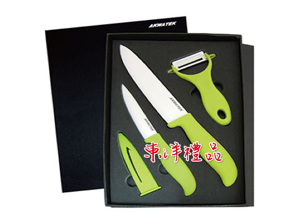 陶瓷刀+陶瓷削皮器禮盒 JL-AK-4046
