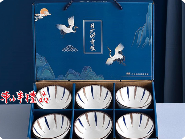 日式青瑤六件碗組禮盒 SJ-CR35