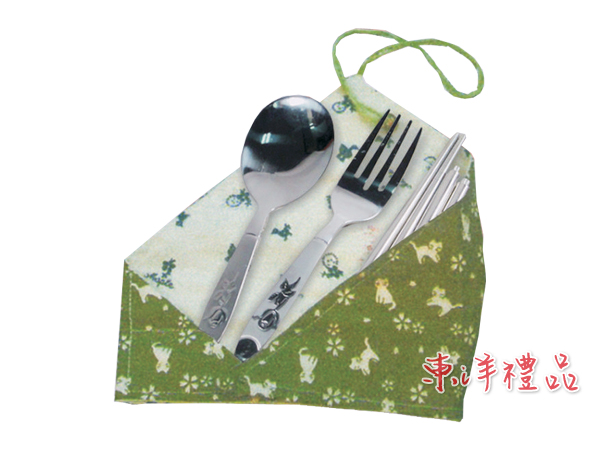 日式三角包巾餐具組 HE-13-G205-1