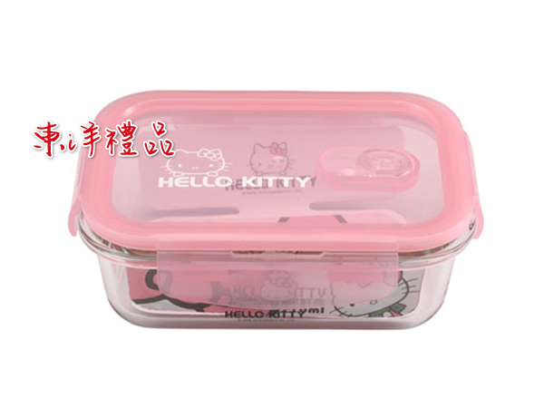 HELLO KITTY 耐熱玻璃保鮮盒 CD-KT-C710RC