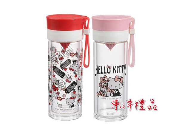 HELLO KITTY 樂雅耐熱玻璃水瓶 CD-KT-GD360