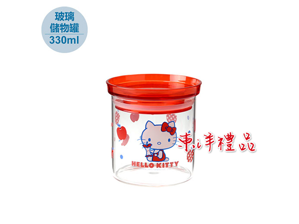 HELLO KITTY 玻璃儲物罐 CD-KT-V330