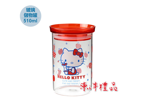 HELLO KITTY 玻璃儲物罐 CD-KT-V510