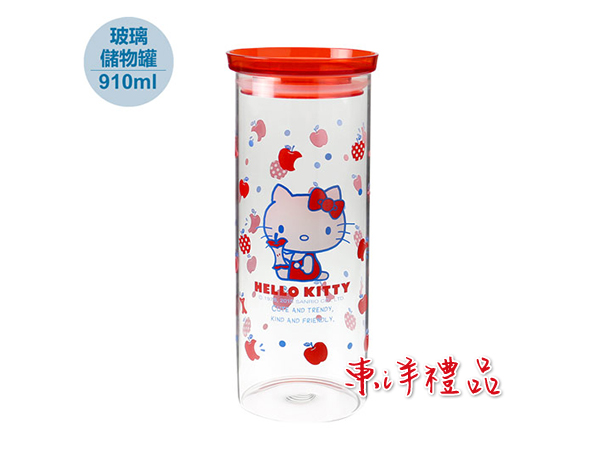 HELLO KITTY 玻璃儲物罐 CD-KT-V910