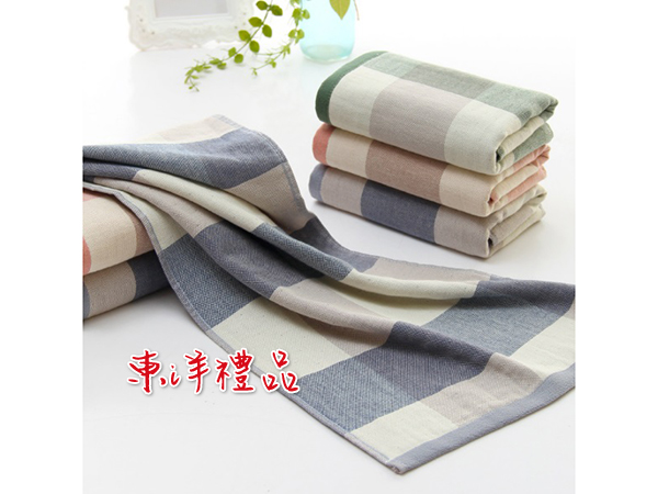時尚格紋毛巾浴巾 CDYH-8055