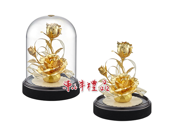 立體金鑽玫瑰花 LS-1803A-02