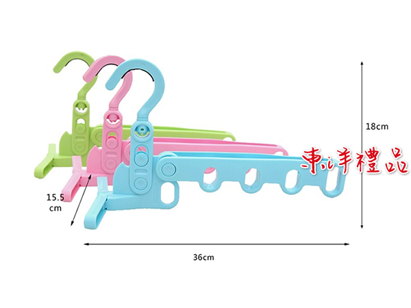 可折疊5孔衣架 YW-D01-3-005-1