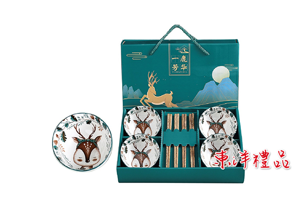 一鹿同行陶瓷碗筷組 HG-POR-1204